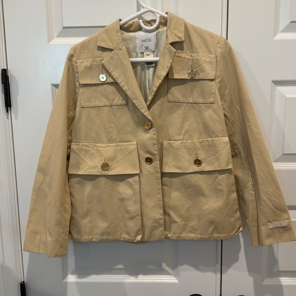 Patou Jean Patou Cropped Cotton Safari Jacket Size 42